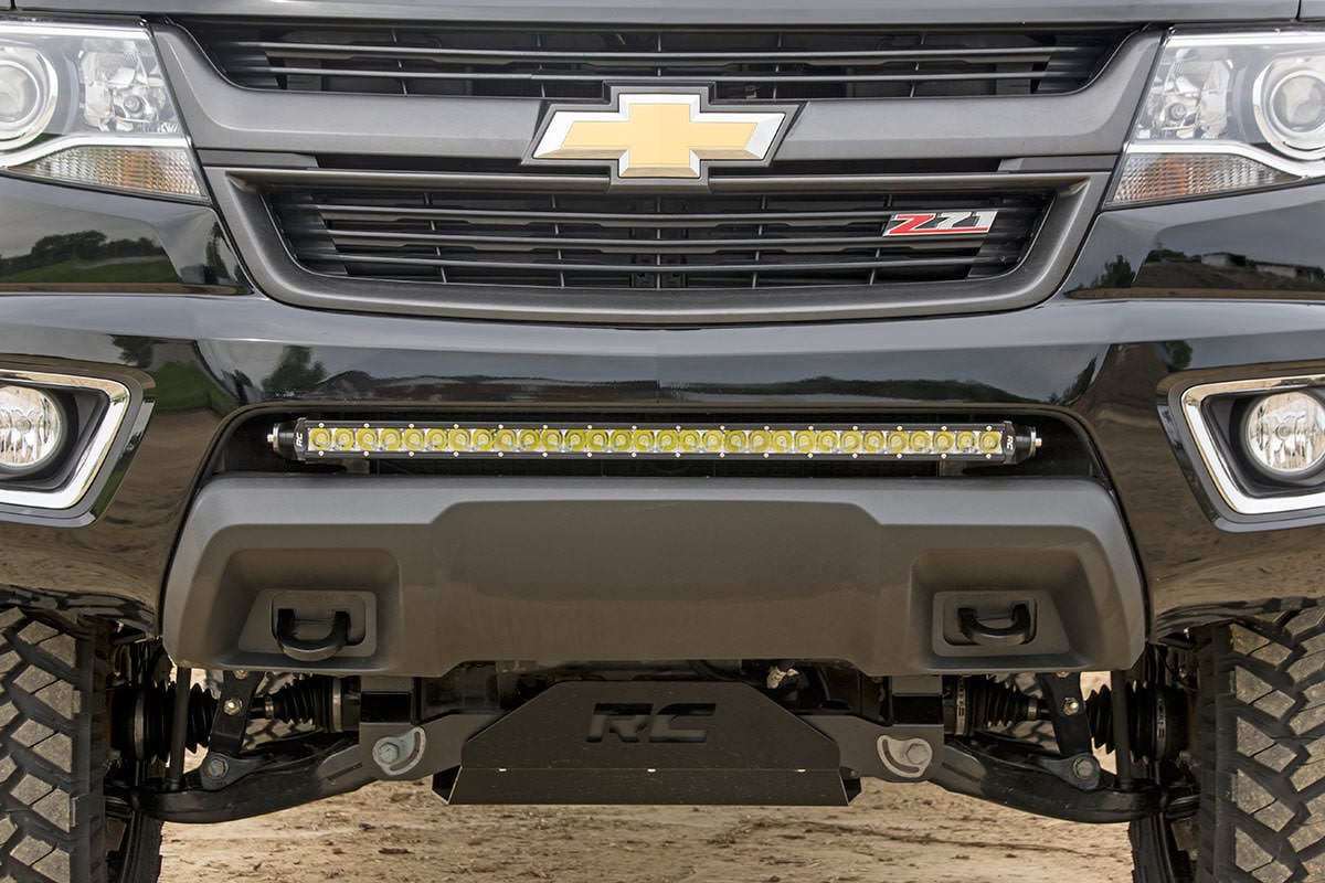 GMC Canyon LED Light Mount - Bumper - Rough Country - 30-inch Single-Row - '15-'22